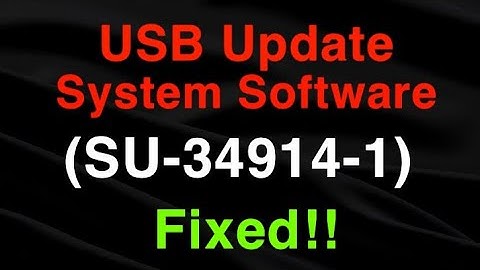 PS4 (SU-34914-1) Error code System Software update USB EASY FIX!!