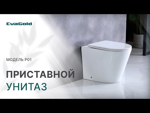 Безободковый приставной унитаз. Обзор от бренда EvaGold