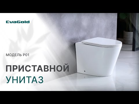 Безободковый приставной унитаз. Обзор от бренда EvaGold