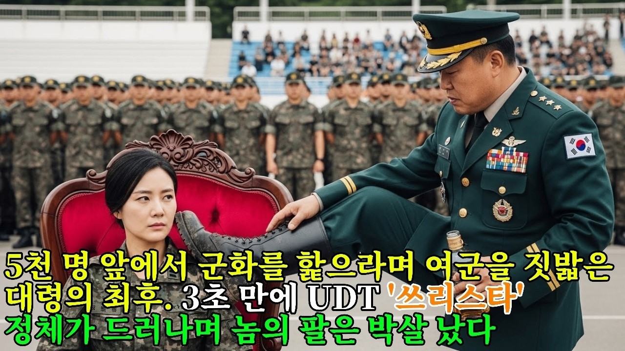 병사 5천 명 앞, 여군 머리를 짓밟고 군화를 핥게 시킨 대령  3초 뒤, 그녀가 UDT 출신 '3성 사령관'임이 밝혀지자 놈의 팔은 즉시 꺾여버렸다