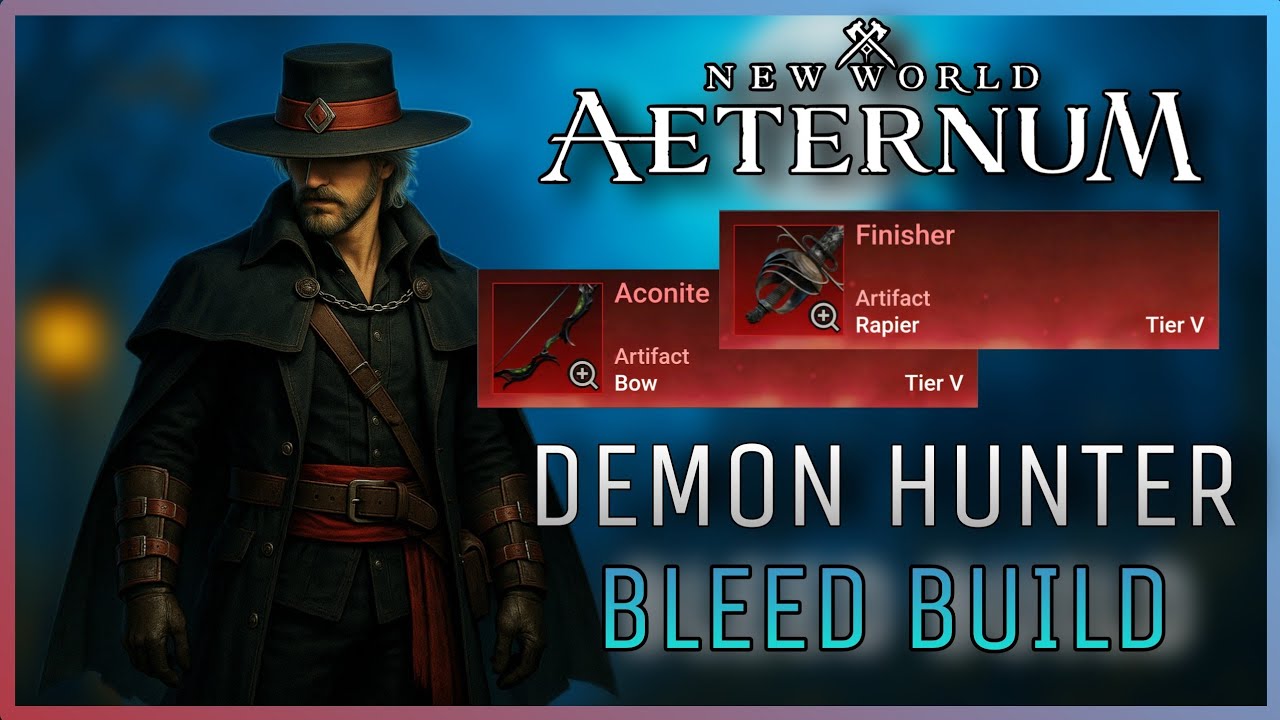 Demon Hunter Bow Rapier Bleed Build 🏹🩸 | New World Aeturnum Season 9-10