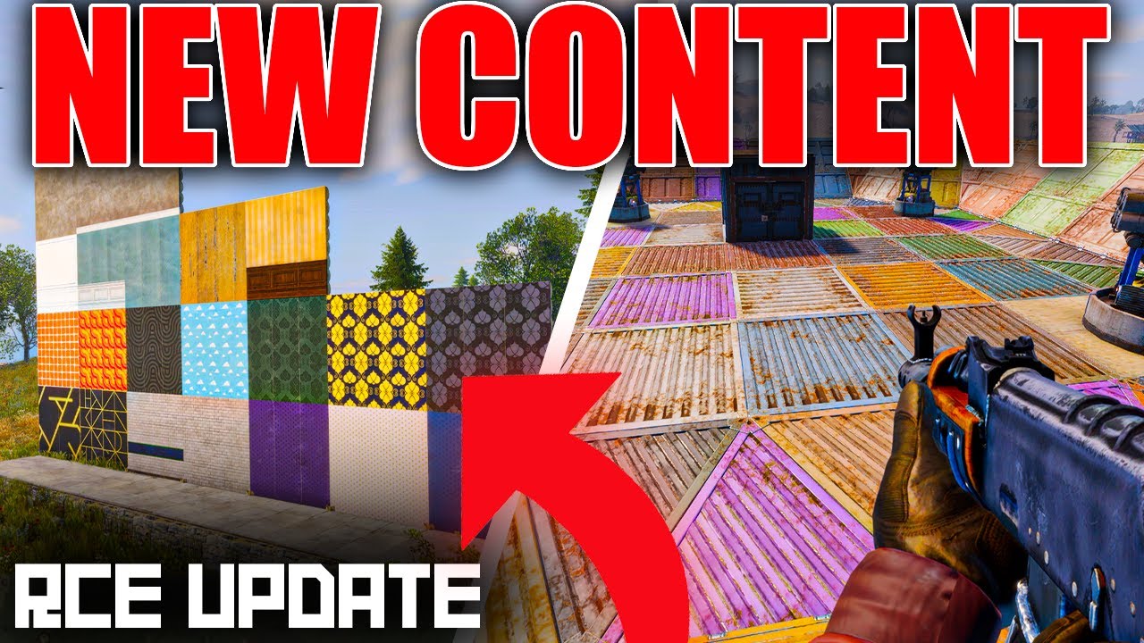 RUST CONSOLE NEW CONTENT! Shipment, Wallpaper Skins, GOD MODE GLITCH ...