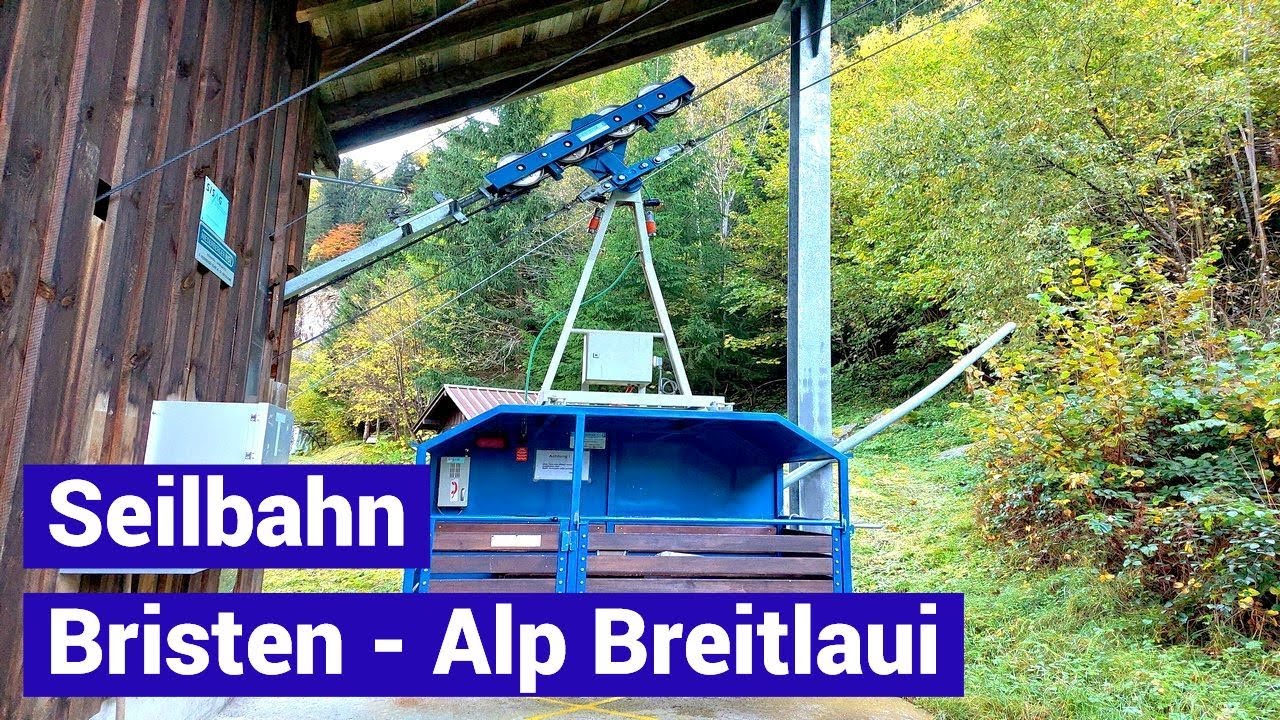 Breitlaui - die kleine, aber feine Seilbahn in Bristen Schweiz