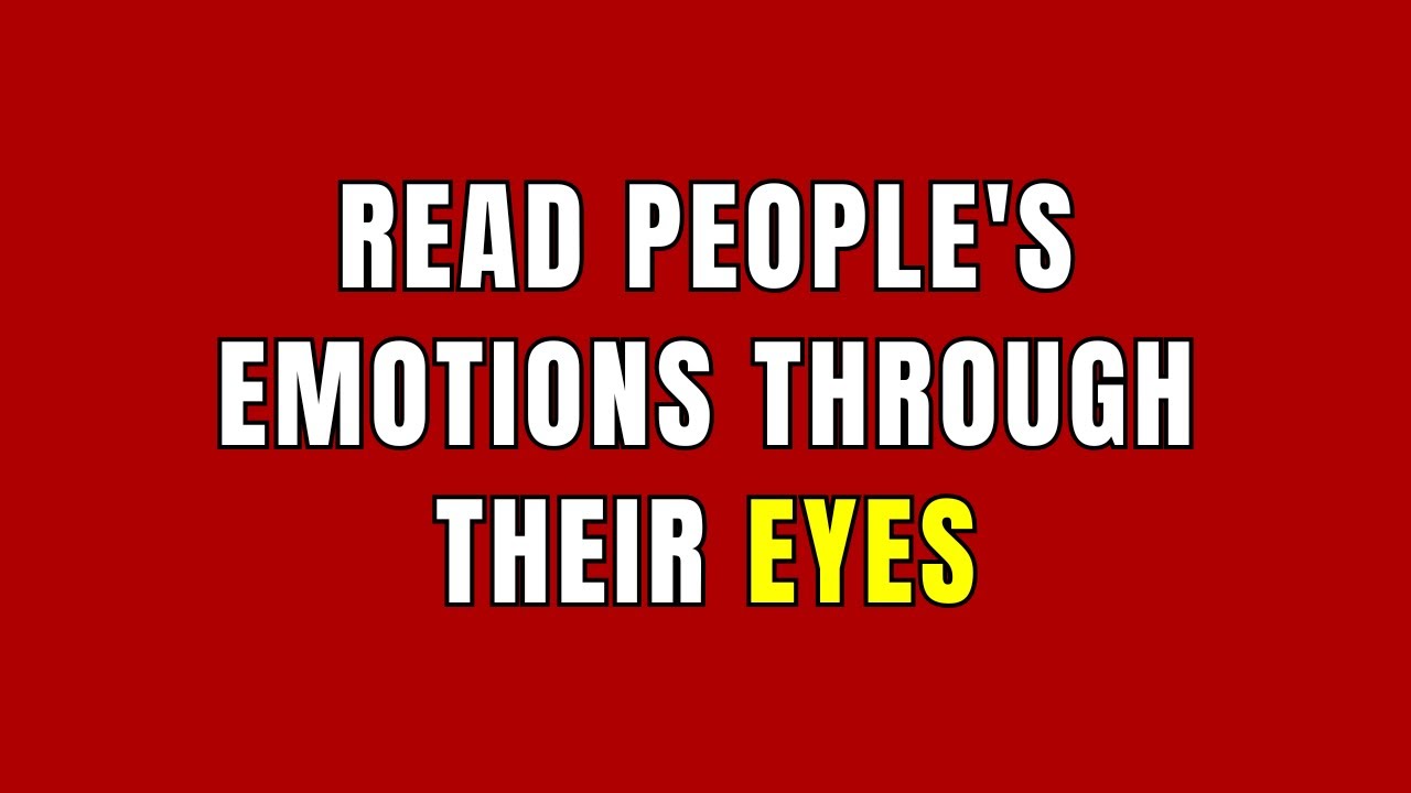 Photo inspiration: Picture Idea: Read People S Emotions Through Their Eyes Psychology Trick