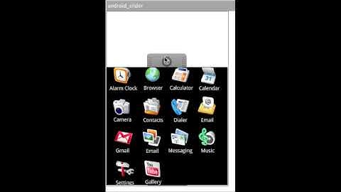 Android home menu simulation on a hi-fi wireframe made with Justinmind Prototyper