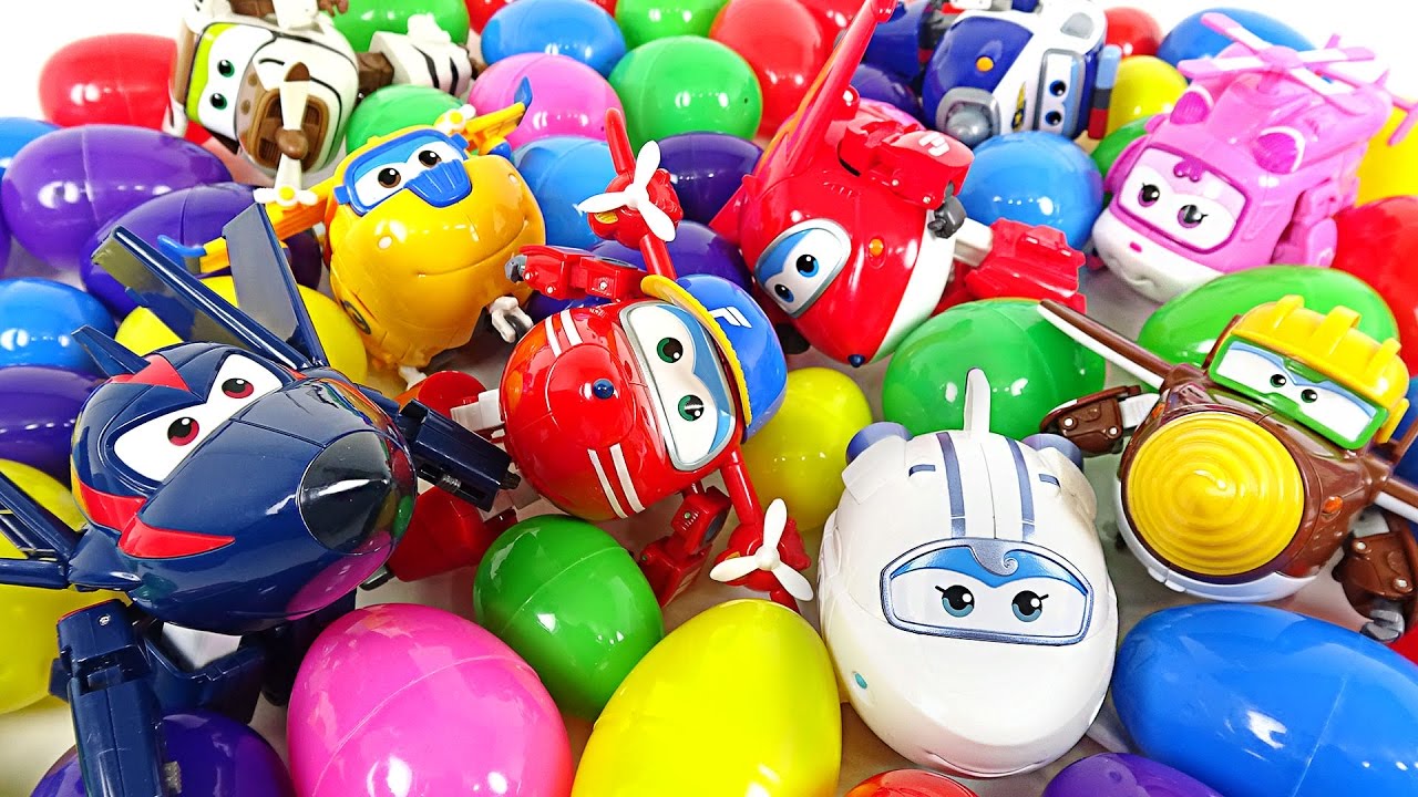 transformers robots in disguise The eggs fall from the sky Super Wings season2 Surprise Eggs play - DuDuPopTOY
