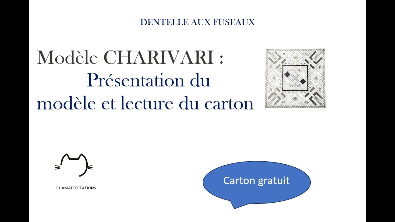 Modèle CHARIVARI: présentation et lecture du carton - YouTube
