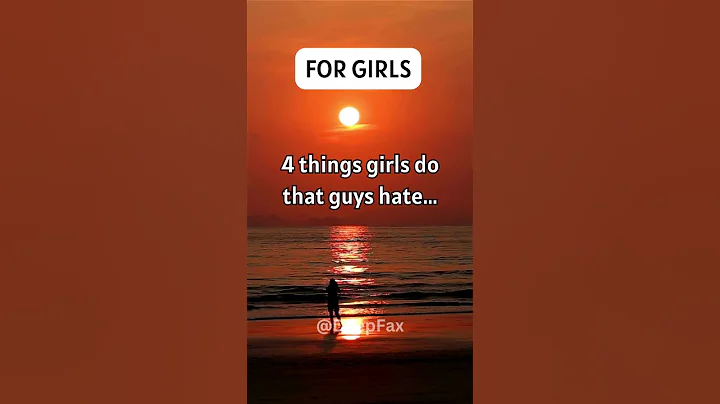 Things Girls Do That Boys Hate.... #shorts #psychologyfacts #subscribe