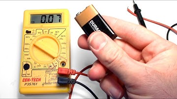 How to test a 9v AA AAA C or D Battery with a Cheap Multimeter