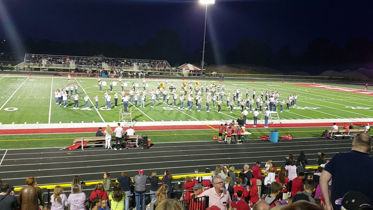 Romeo High School marching band half time show YouTube