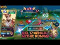 EASY WIN CUMAN WAKTU DALAM 11 MENIT LANGSUNG NAIK MYTHIC ROMAWI MENGGUNAKAN AAMON!! #aamonml #mlbb
