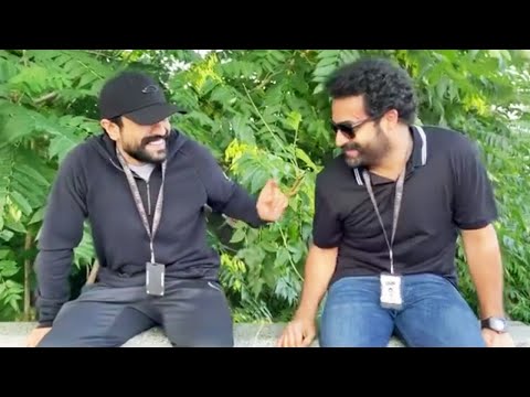 Ram Charan And Jr Ntr Cute Moments @ RRR Shooting | MS Entertainments