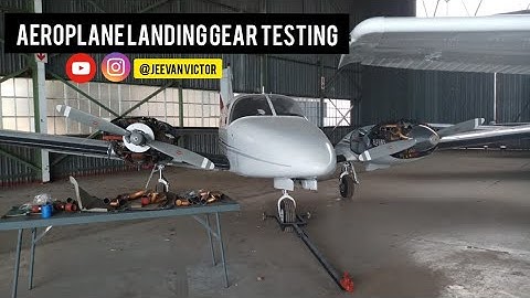Aeroplane Landing Gear Testing || Piper Seneca PA34