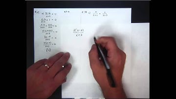 Solving  a rational Equation and Related Inequality (by sign chart) 4-3 #34