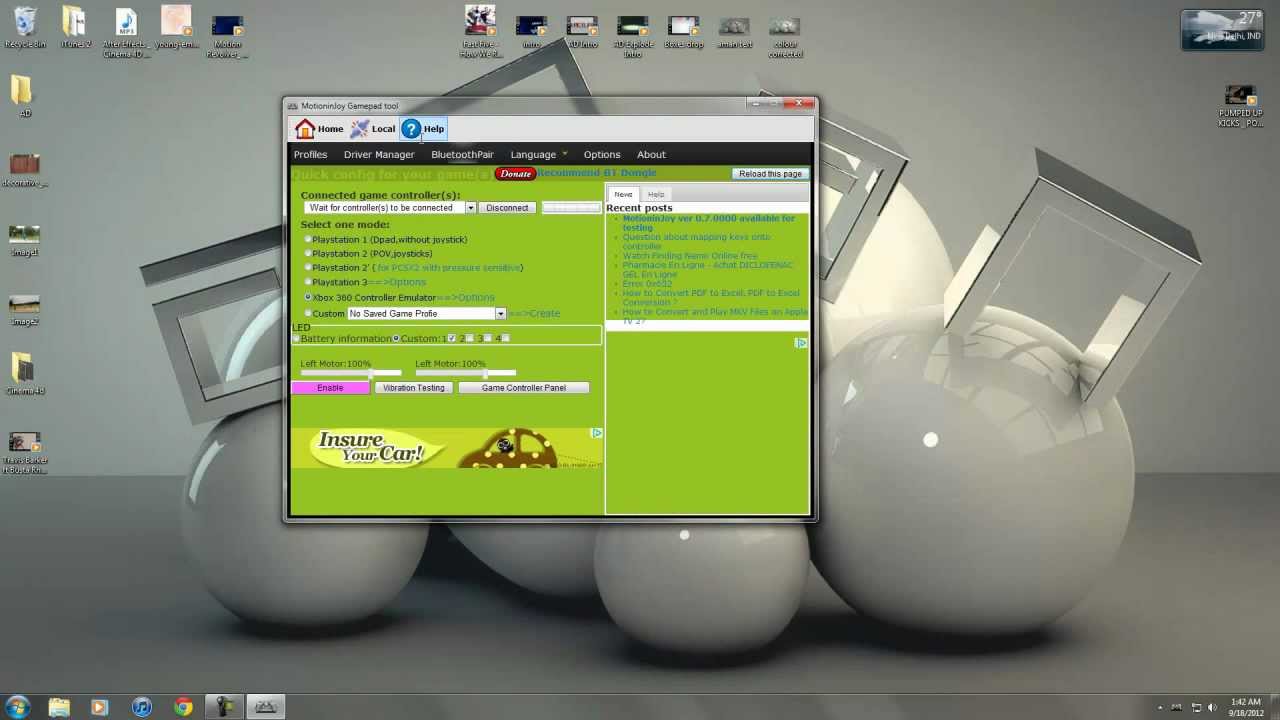 99.99% Working!- USE PS3 CONTROLLER ON PC - FT. FIFA 13 - EASIEST WAY!