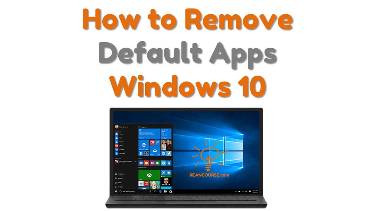 How To Remove Apps Windows 10 Quick And Easy YouTube