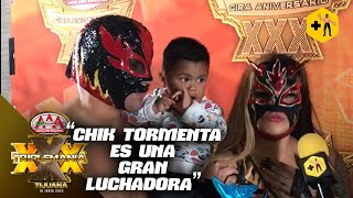 Lady Flammer: 'It's my first time putting my mask on the line; Chik Tormenta has a great mask'