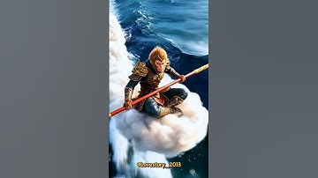 "Sun Wukong with his magic cloud"  [ Prompt in description ] #ai  #aivideo #surrealshorts #funny