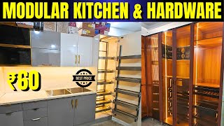Modular Kitchen and Wordrode Designs | Hardware Locks Handle Market in Delhi #modularkitchen