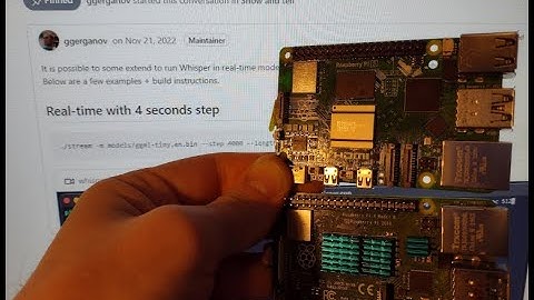 OpenAI Whisper C++ on Raspberry Pi 5 - Performance comparison using Gnome System Monitor