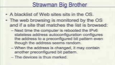 DEF CON 15 - Janne Lindquist - IPv6 is Bad for Privacy