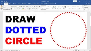 How to Draw DOTTED CIRCLE in Word