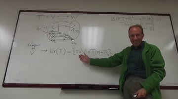 Video about Kernel of a Linear Transformation
