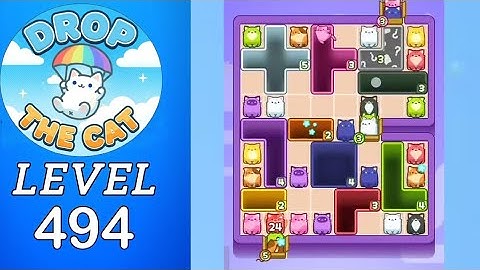 Drop The Cat Level 494 Walkthrough