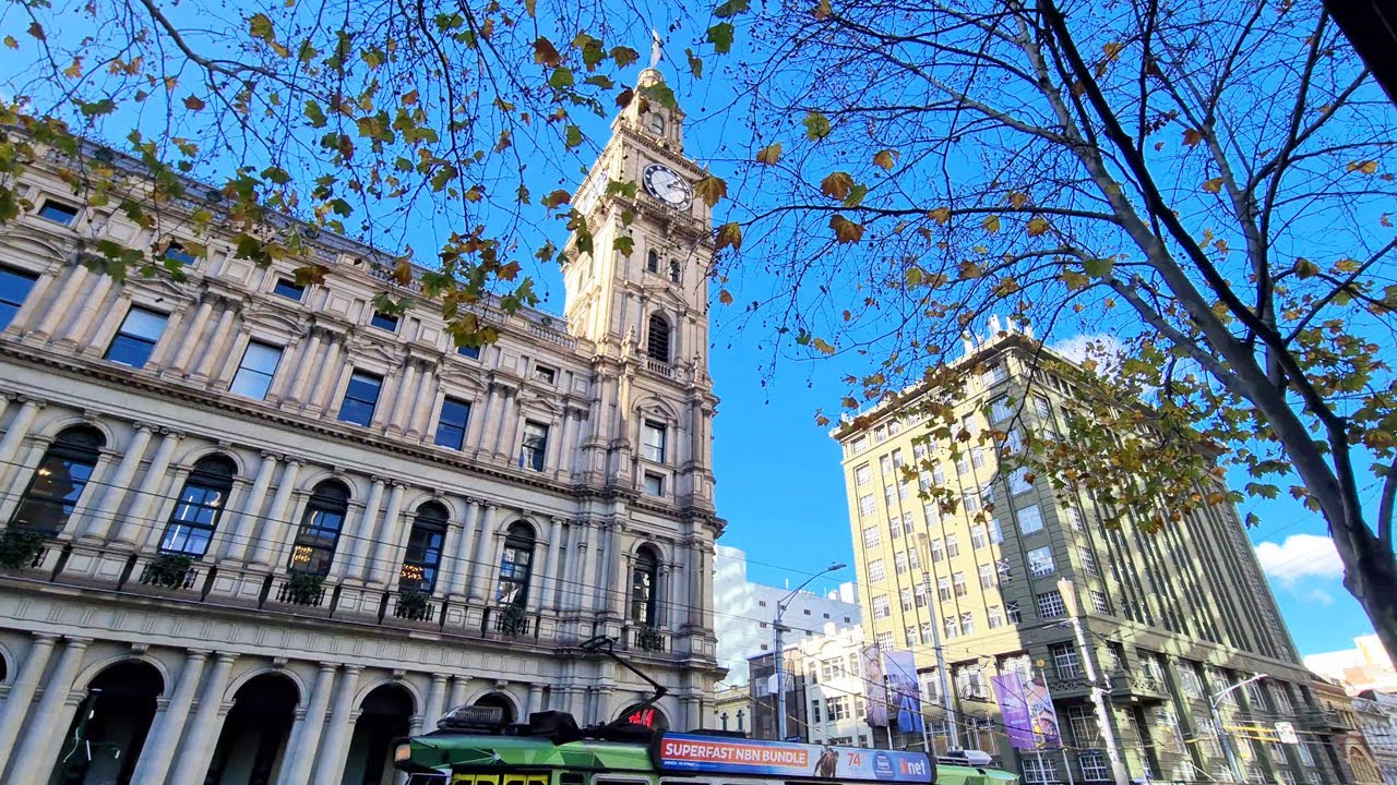 Elizabeth Street Melbourne CBD Walk 4K メルボルン散歩 豪華なH&M編