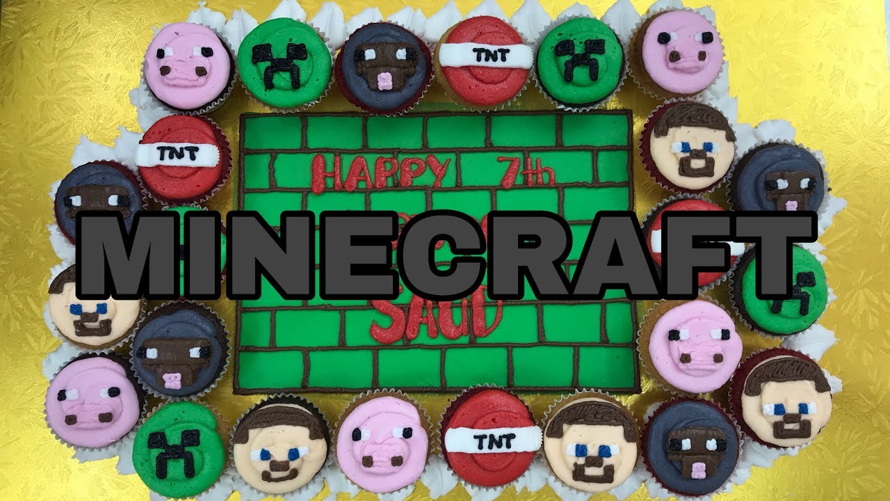 How to make minecraft icing cupcakes | easy cupcake decorating ideas
