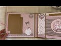 Scrapbook mini album baby Girl Stamperia