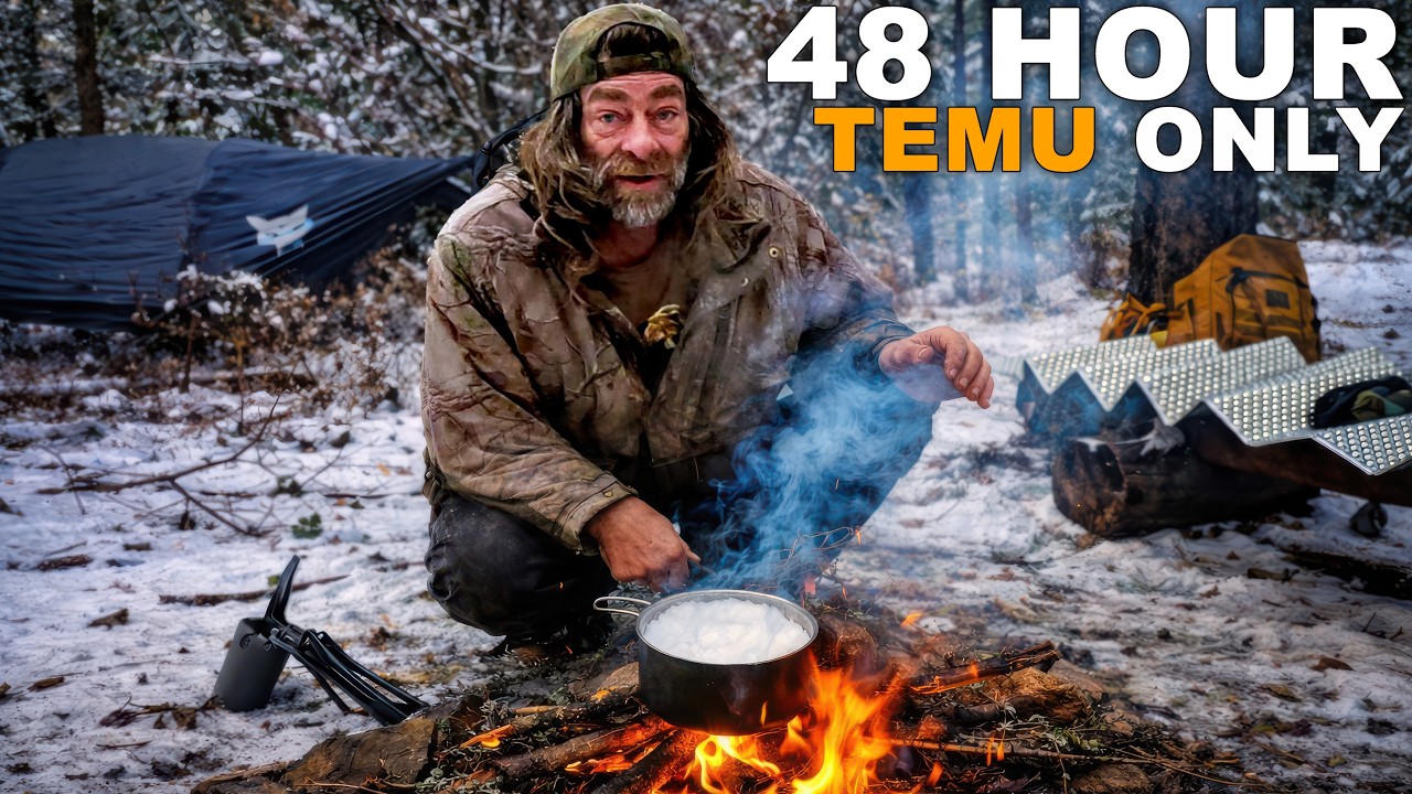48 Hour Temu Winter Survival Challenge