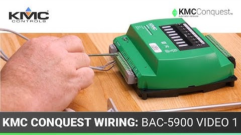 KMC Conquest Wiring: BAC-5900 Series Controllers | Network & Inputs