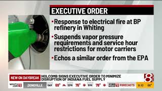Gov  Holcomb signs executive order to minimize disruption of state's fuel supply