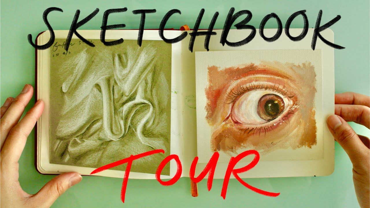 It's really more of a Sketchbook Flip Through | Sketchbook Tour🤭📕 - YouTube