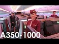 Qatar Airways The World's FIRST A350-1000 Flight - YouTube