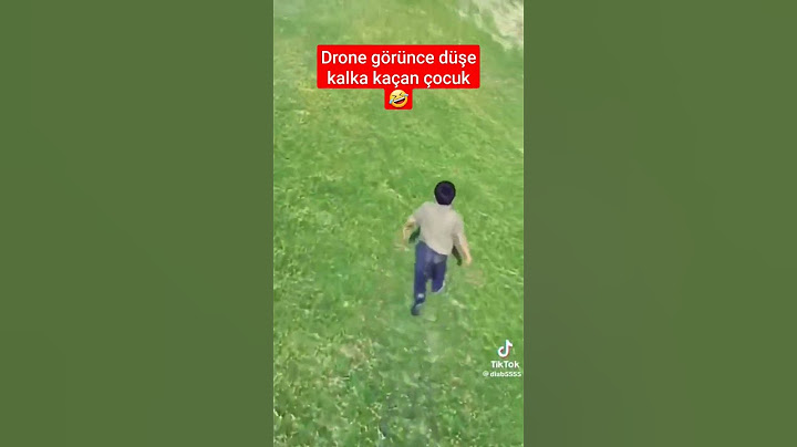 Drone görünce kaçan çocuk