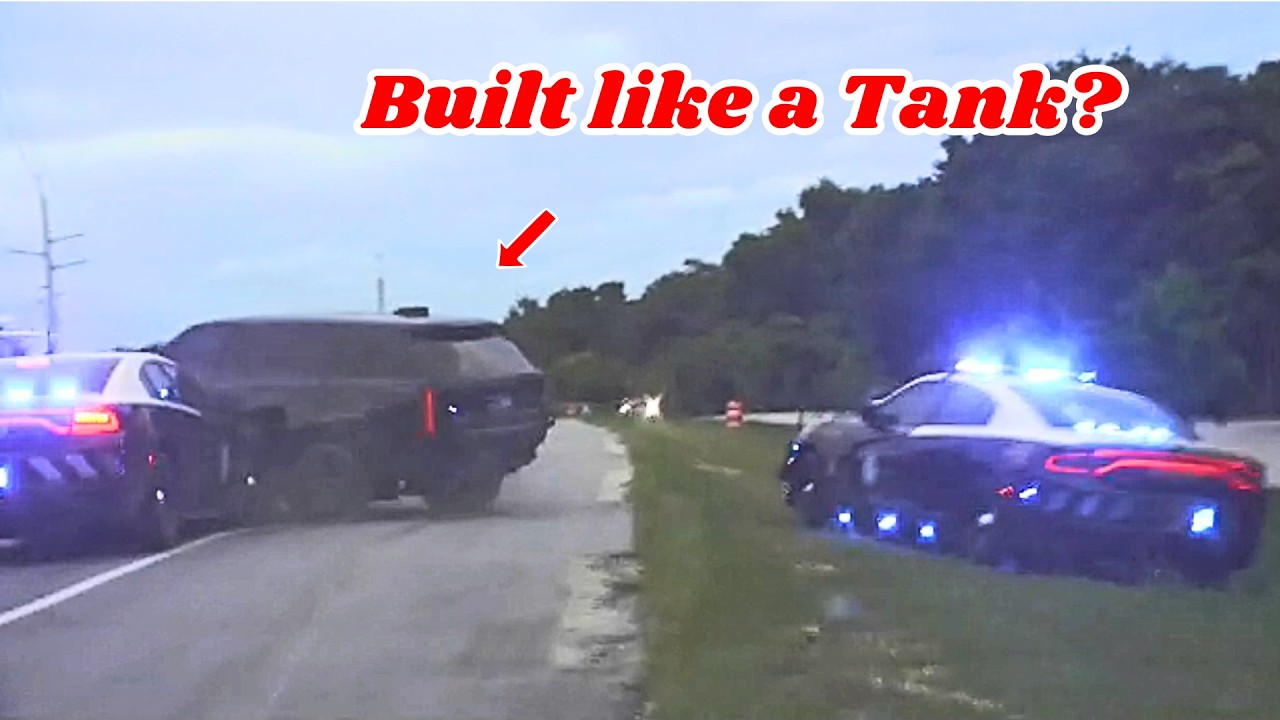 120+ MPH Police Chase Ends in Demolition Derby - YouTube