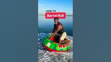 Pro Tuber Peter teaches you how he barrel rolls on a towable tube in the ocean #watersports #tubing