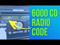 How to get Ford 6000 CD Code Online from Serial Number