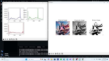 Konversi Citra berwarna ke Graycale, Citra Biner dan Histogram