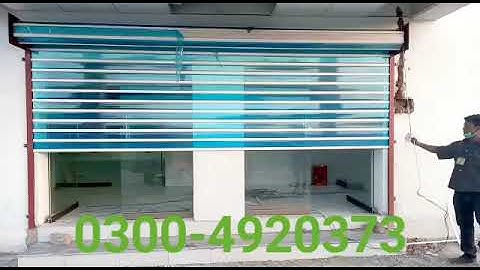 Automatic Polycarbonate Roller shutter || auto shutters in pakistan 🇵🇰