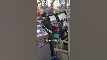 Macau vlog. This is where the bus card in macau bus to scan