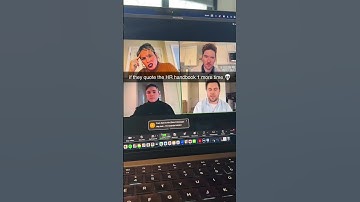 HR on Zoom Meeting 😳