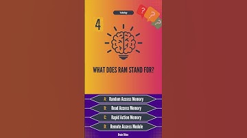 What does ram stand for #techquiz #quiz #quiztime #trivia #shorts #shortsvideo #shortsfeed