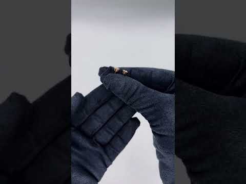 Серьги-пусеты из красного золота 585 пробы с муассанитами 1201966_0000075123