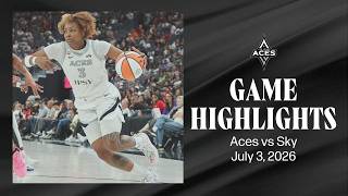 Las Vegas Aces vs Chicago Sky Highlights | 7.3.36