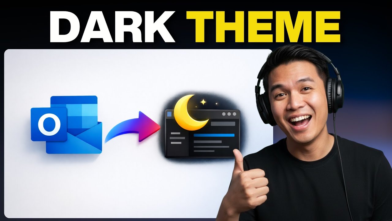 How to Turn On Dark Mode in Outlook - How Enable Dark Mode on Outlook