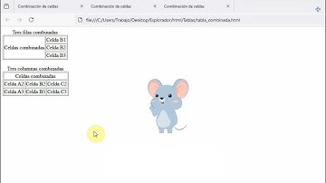 ¿Cómo combinar celdas en tablas con HTML? 🪟
