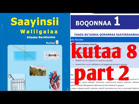 Saayinsii Waliigalaa Kutaa 8ffaa Boqonnaa 1